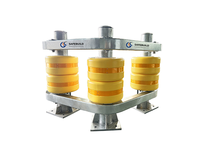 Highway Safety Anti Crash  Roller Guardrail Barrier